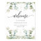 Elegant Eucalyptus Greenery Welcome Sign
