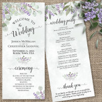 Elegant Eucalyptus & Lavender Watercolor Wedding