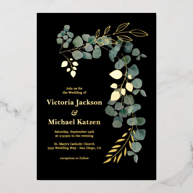 Elegant Eucalyptus leaves (Front)