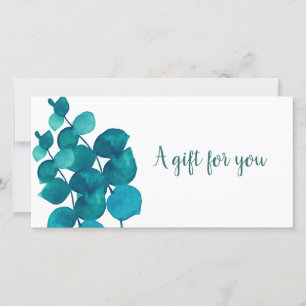 Elegant Eucalyptus Leaves Gift Certificate