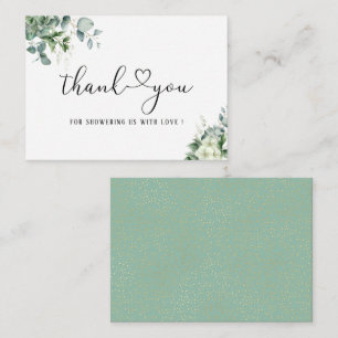 Elegant Eucalyptus Leaves Greenery Card