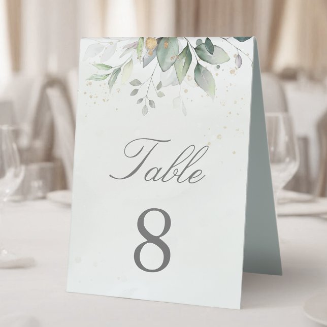 Elegant Eucalyptus Leaves Greenery Gold Wedding (Creator Uploaded)