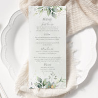 Elegant Eucalyptus Leaves Greenery Gold Wedding