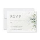 Elegant Eucalyptus Leaves Greenery Gold Wedding
