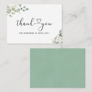 Elegant Eucalyptus Leaves Greenery Note Card