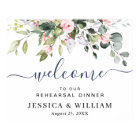 Elegant Eucalyptus REHEARSAL DINNER Welcome Sign