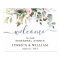 Elegant Eucalyptus REHEARSAL DINNER Welcome Sign