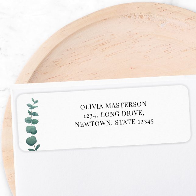 Elegant Eucalyptus Return Address Label (Creator Uploaded)