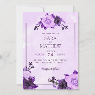 Elegant Eucalyptus Simple Wedding Invitation