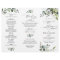 Elegant Eucalyptus Wedding Ceremony Program 