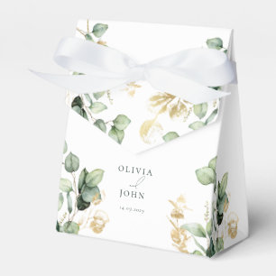 Elegant Eucalyptus Wedding Favour Box
