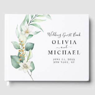 Elegant Eucalyptus Wedding Guest Book