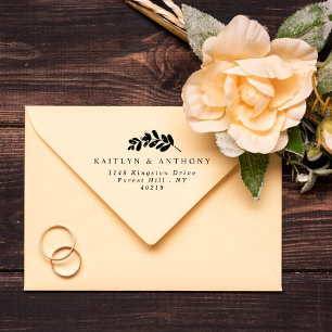 Elegant Eucalyptus Wedding Self-inking Stamp