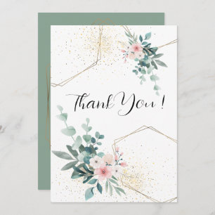 Elegant Eucalyptus Wedding Thank You Card