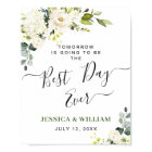 Elegant Eucalyptus White Roses Rehearsal Dinner