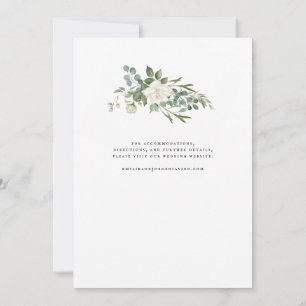 Elegant Eucalytus Greenery Watercolor Wedding Invitation