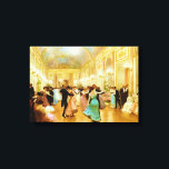 Elegant Evening (Dancing at the Palace Ball) Canvas Print<br><div class="desc">This design features a painting by the French artist Victor Gabriel Gilbert (1847–1933). It shows elegant couples wearing formal dress and dancing in a wonderfully opulent ballroom. It is a scene of luxury and beauty. The women are wearing long flowing dresses and the men are wearing formal tuxedo suits. The...</div>