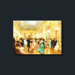 Elegant Evening (Dancing at the Palace Ball) Canvas Print<br><div class="desc">This design features a painting by the French artist Victor Gabriel Gilbert (1847–1933). It shows elegant couples wearing formal dress and dancing in a wonderfully opulent ballroom. It is a scene of luxury and beauty. The women are wearing long flowing dresses and the men are wearing formal tuxedo suits. The...</div>