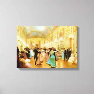Elegant Evening (Dancing at the Palace Ball) Canvas Print