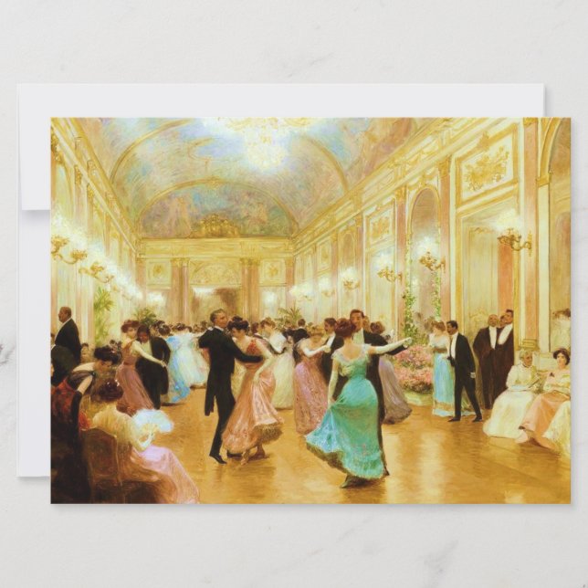 Elegant Evening (Dancing at the Palace Ball) Card (Front)