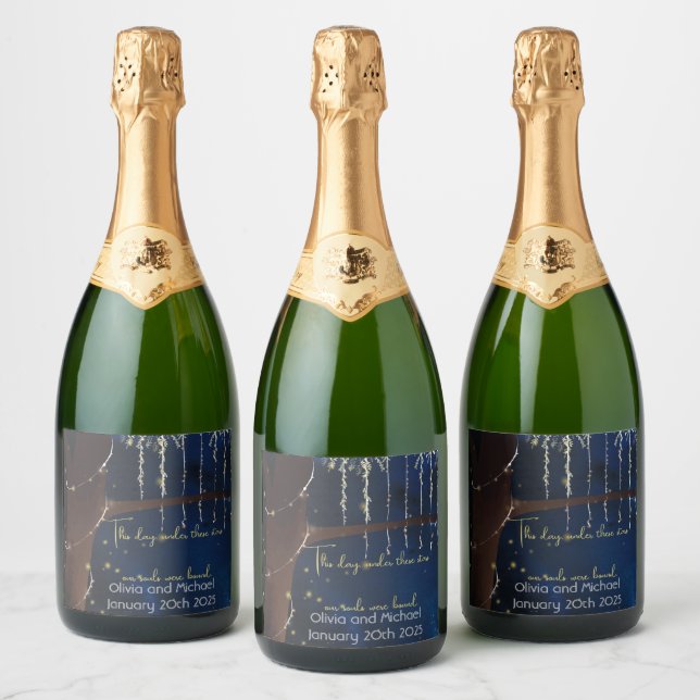 Elegant Evening Sparkling Wine Labels (Bottles)