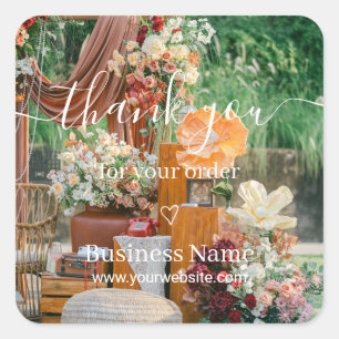 Elegant Event Planner Thank You Sticker