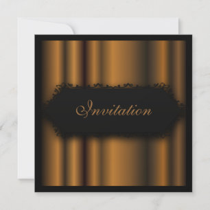 Elegant Events Chocolate Black Invitation