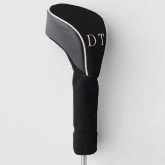 Elegant Executive DT Monogram Gold Presidential Golf Head Cover