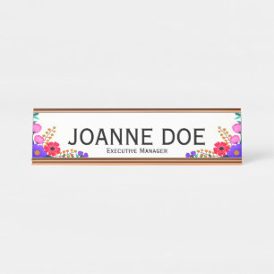 Elegant Executive Manager Desk Name Plate