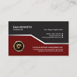 Elegant Exquisite Stunning Silver Line Founder CEO Business Card