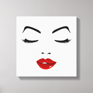 Elegant Face Canvas Print