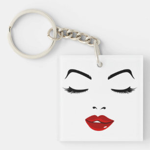 Elegant Face Key Ring