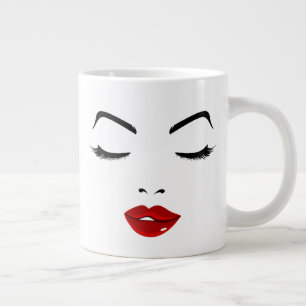 Elegant Face Large Coffee Mug