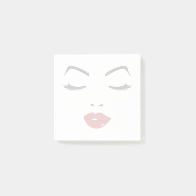 Elegant Face Post-it Notes (Front)