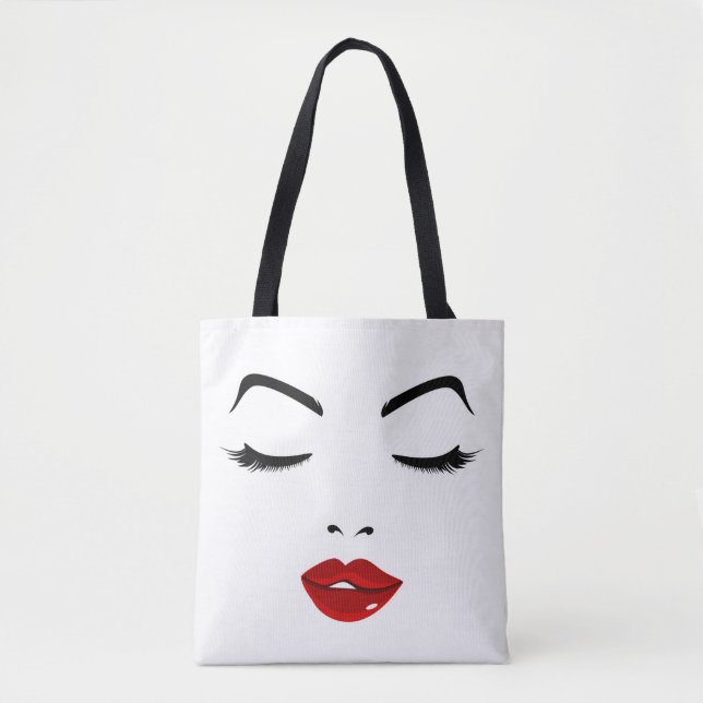 Elegant Face Tote Bag (Front)
