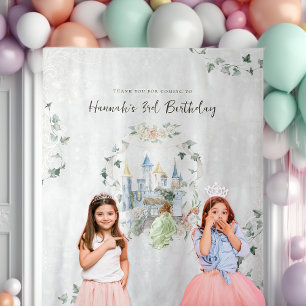 Elegant Fairy Tale   Princess Birthday Backdrop Tapestry