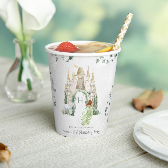 Elegant Fairy Tale Princess | Birthday Party Paper Cups (Insitu)