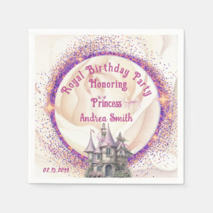  Elegant Fairy Tale Royal Princess Birthday Party Napkin