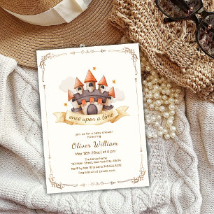 Elegant Fairytale Prince Castle Baby Shower  Invitation