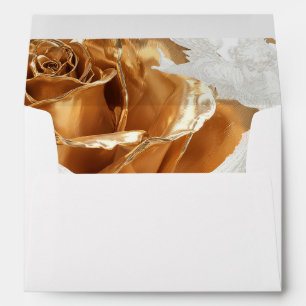 Elegant Faith Luminous Gold Rose Soft Angel Envelope