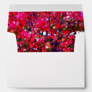 Elegant Fall Autumn pink impressionistic trees Envelope