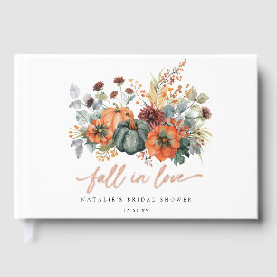 Elegant Fall Bridal Shower Guest Book