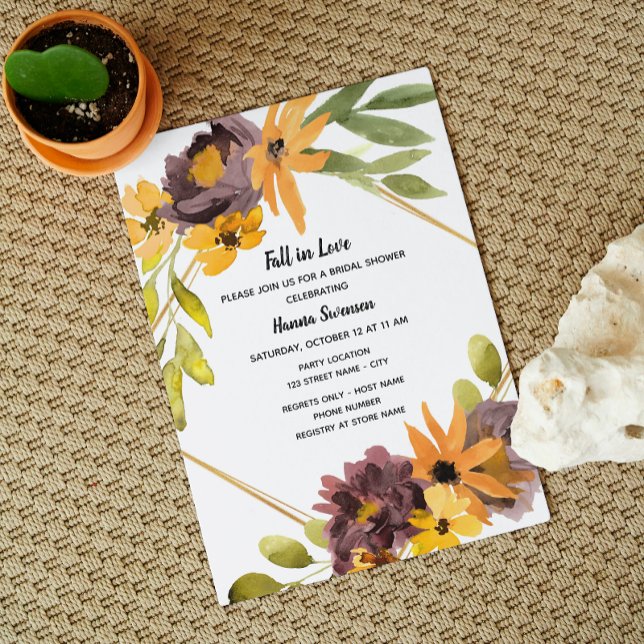 Elegant Fall Bridal Shower Invitation (Creator Uploaded)