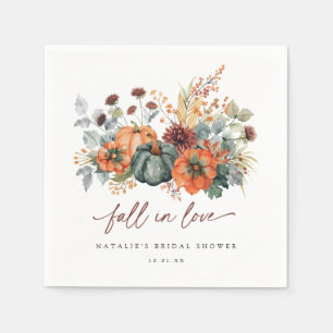 Elegant Fall Bridal Shower Napkin