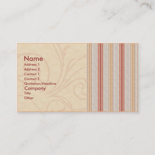 Elegant Fall Business Card (Front)