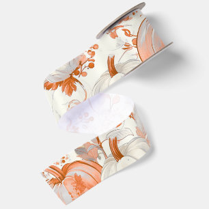 Elegant Fall Chinoiserie Halloween Satin Ribbon