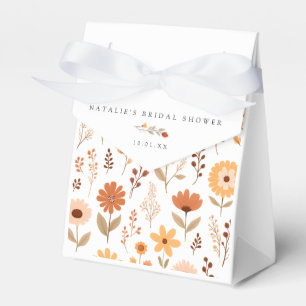 Elegant Fall Floral Bridal Shower Favour Box