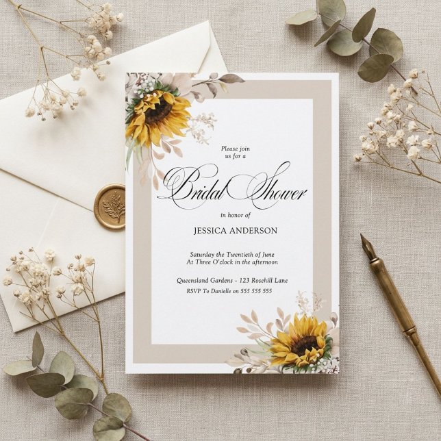  Elegant Fall Floral Bridal Shower Invite (Creator Uploaded)