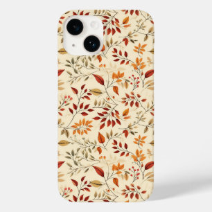 Elegant Fall Floral Pattern Case-Mate iPhone 14 Case