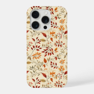 Elegant Fall Floral Pattern iPhone 15 Pro Case